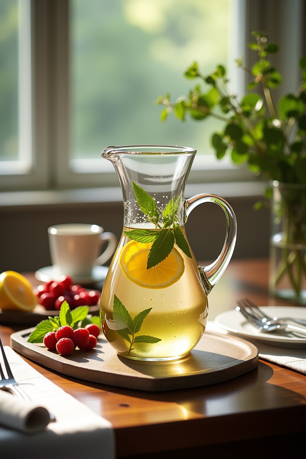 Glas-Karaffen mit Infused Water Ideen