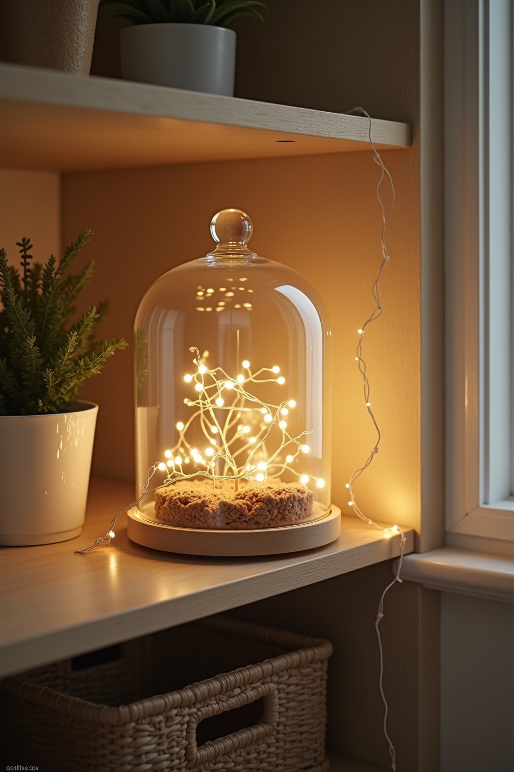 8 Glasglocken mit Lichterketten Ideen