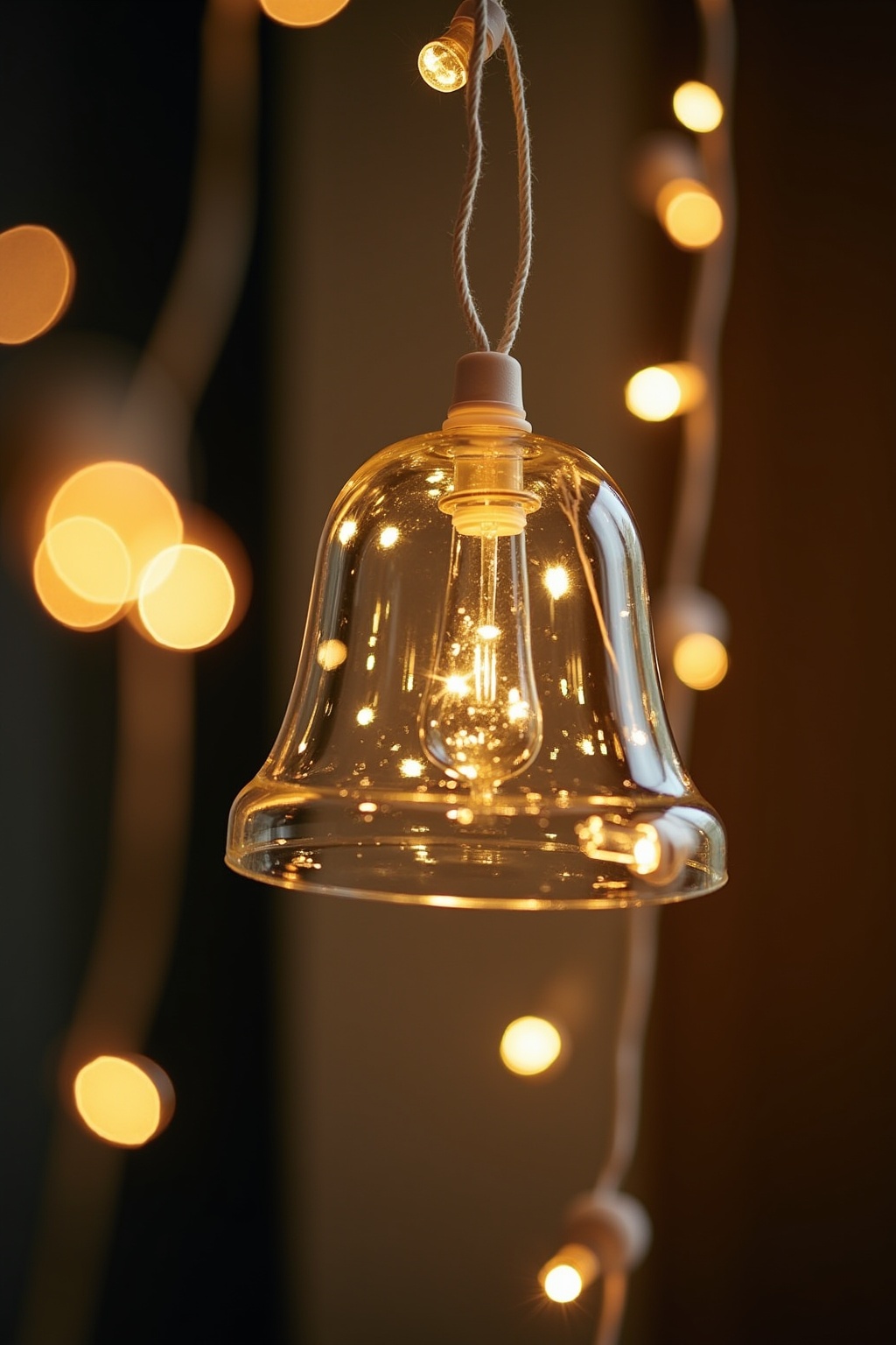 8 Glasglocken mit Lichterketten Ideen