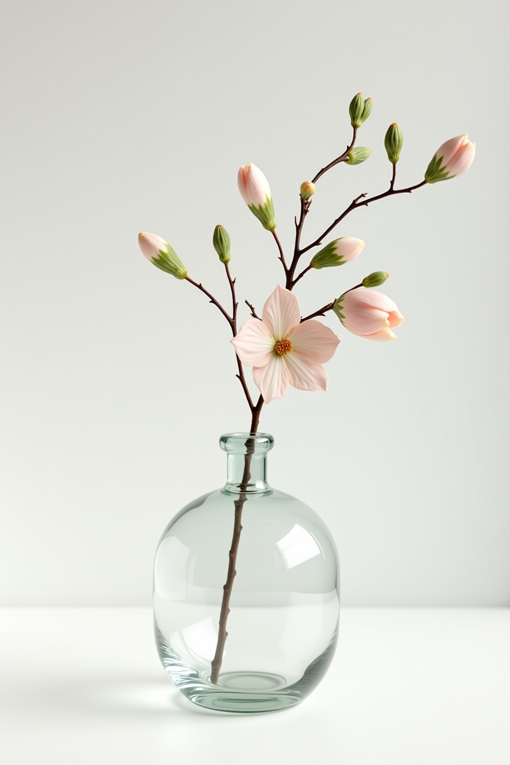 8 Glasvasen mit einzelnen Zweigen dekorieren 8 Glasvasen mit einzelnen Zweigen dekorieren