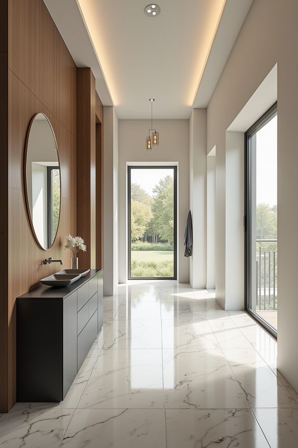 8 Großer Wandspiegel im Flur: Macht Weit