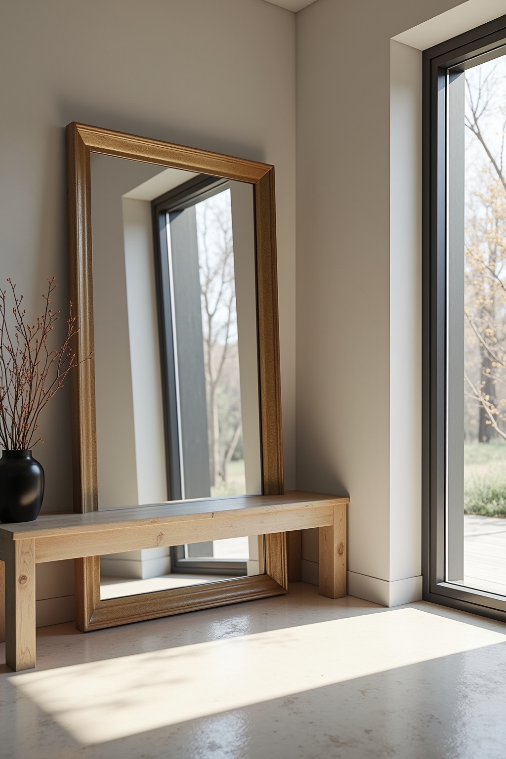 8 Großer Wandspiegel im Flur: Macht Weit