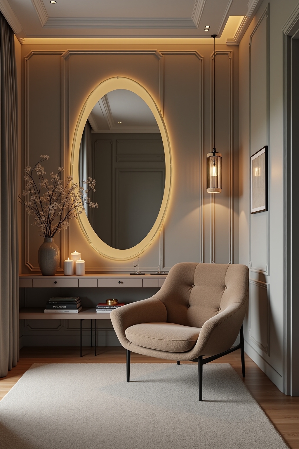 8 Großer Wandspiegel im Flur: Macht Weit