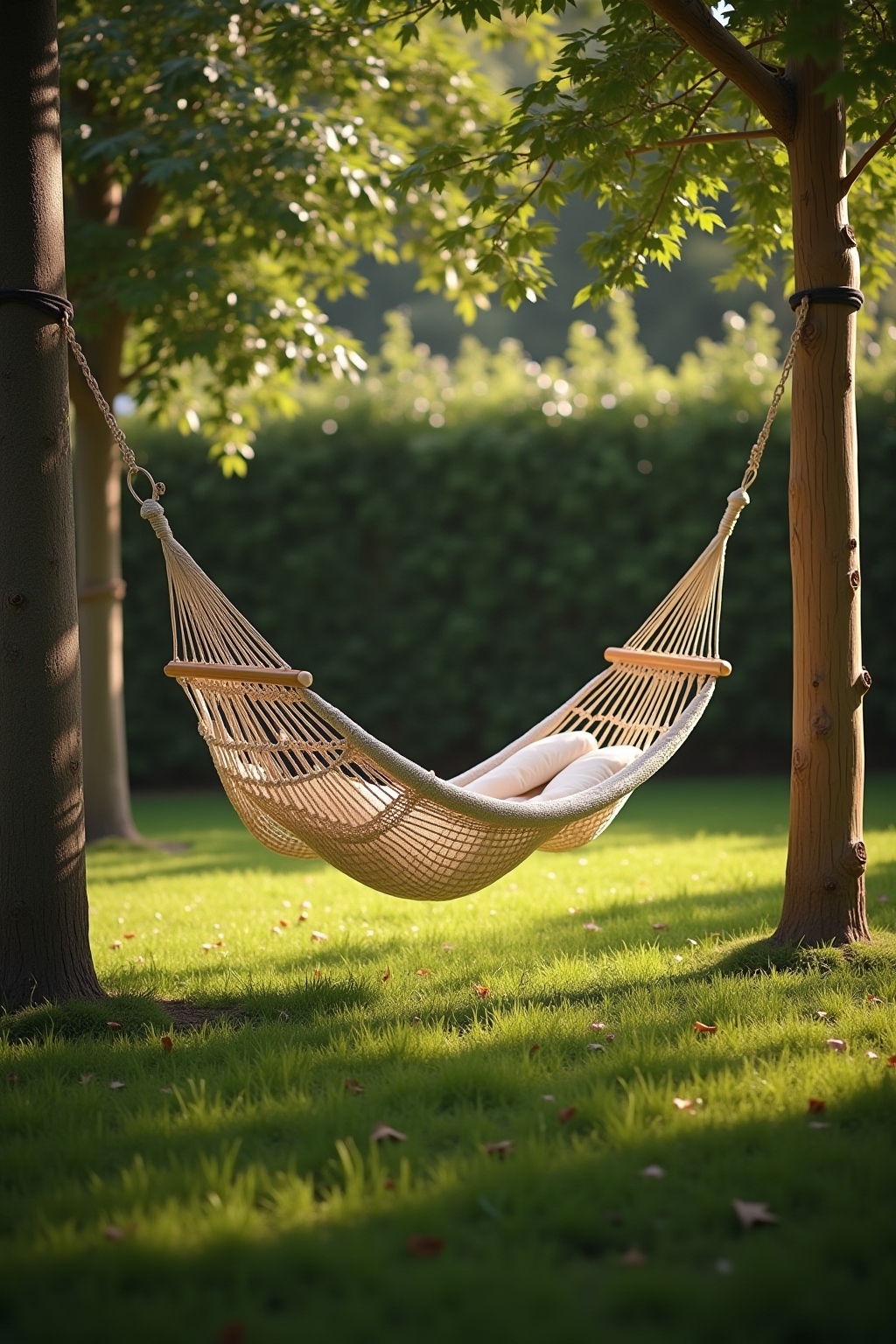 8 Hängematte zwischen zwei Pfosten befestigen