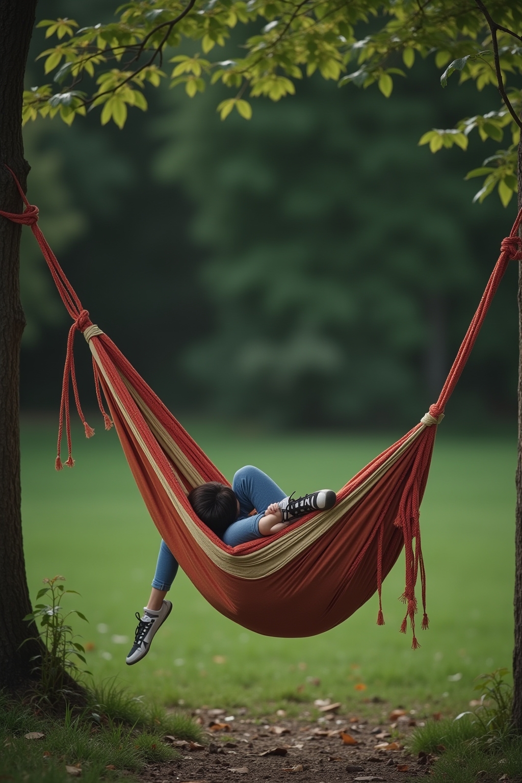 8 Hängematte zwischen zwei Pfosten befestigen