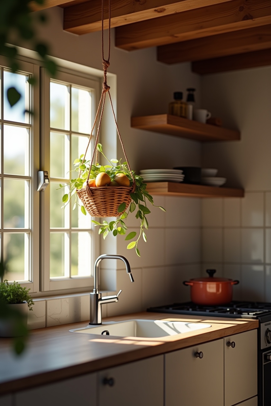 Hängende Obstkörbe für deine Küche