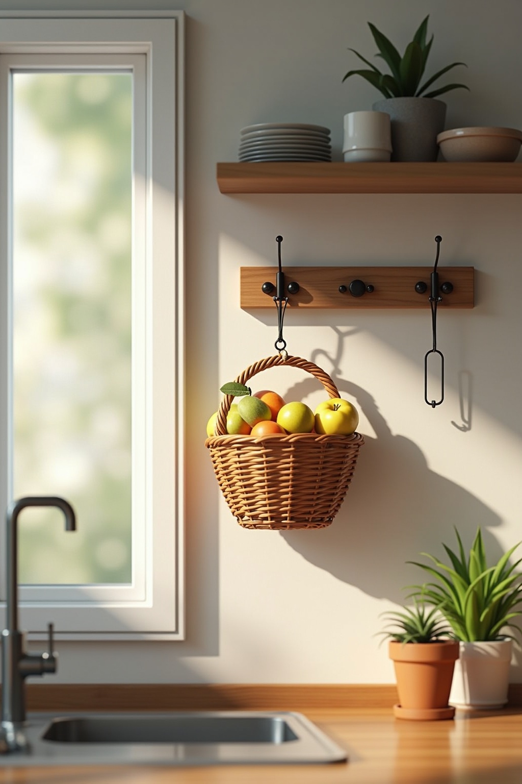 Hängende Obstkörbe für deine Küche