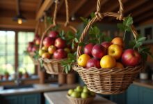 Hängende Obstkörbe-Titel