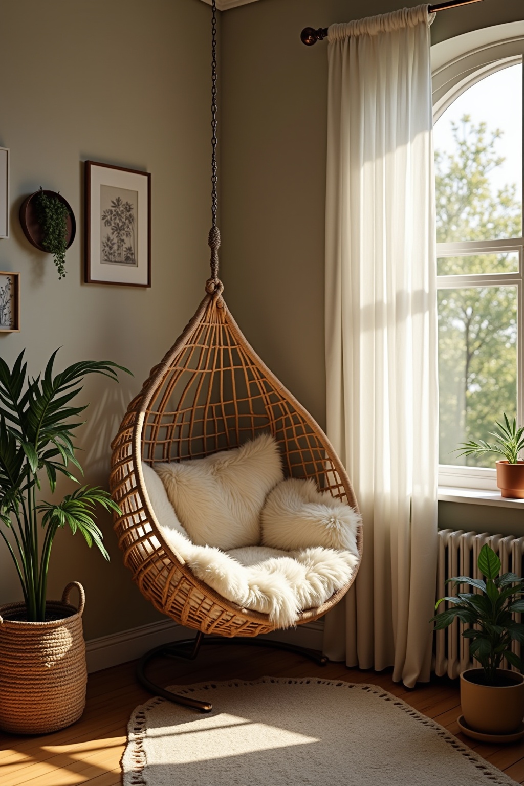 8 Hängesessel in der Zimmerecke Ideen