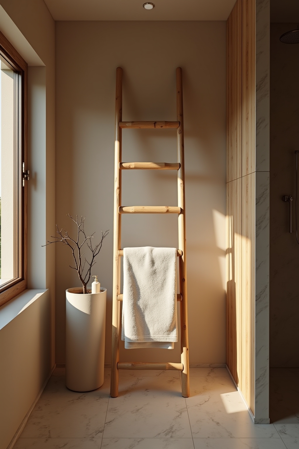 8 Handtuchleiter aus Holz Ideen für dein Bad