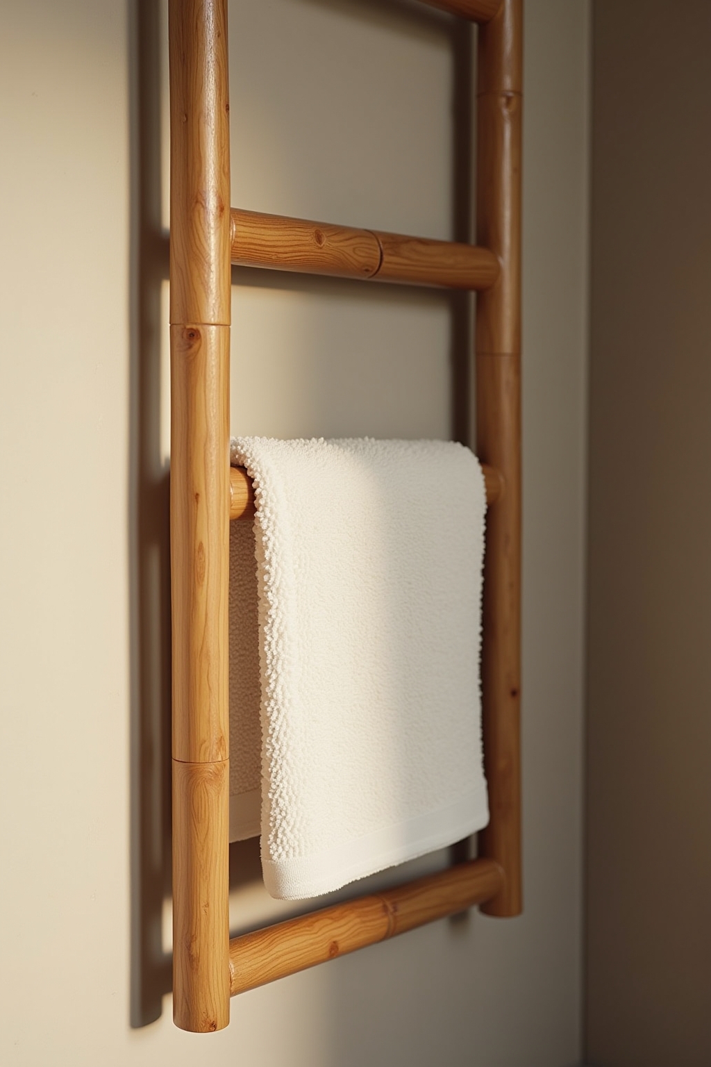 8 Handtuchleiter aus Holz Ideen für dein Bad