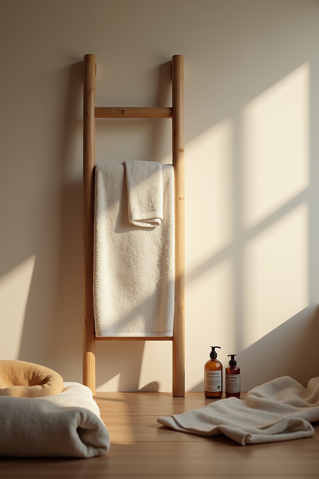 8 Handtuchleiter aus Holz Ideen für dein Bad