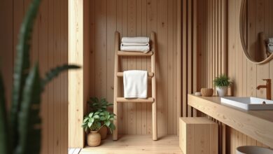 Handtuchleiter aus Holz-Titel