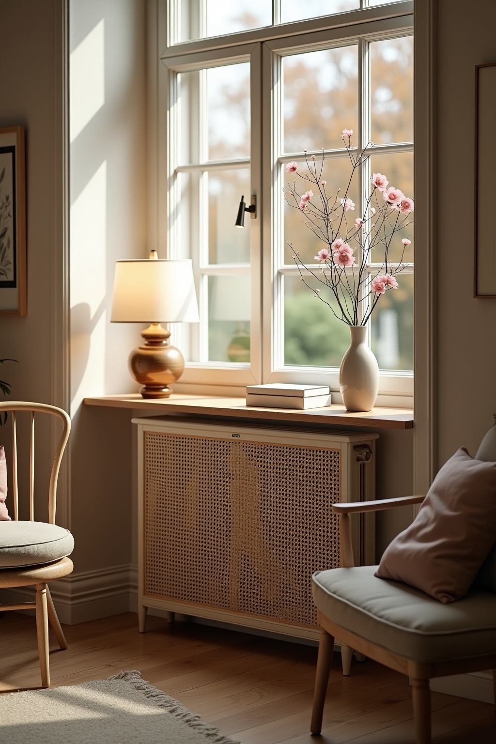 8 Heizkörperverkleidung mit Wiener Geflecht