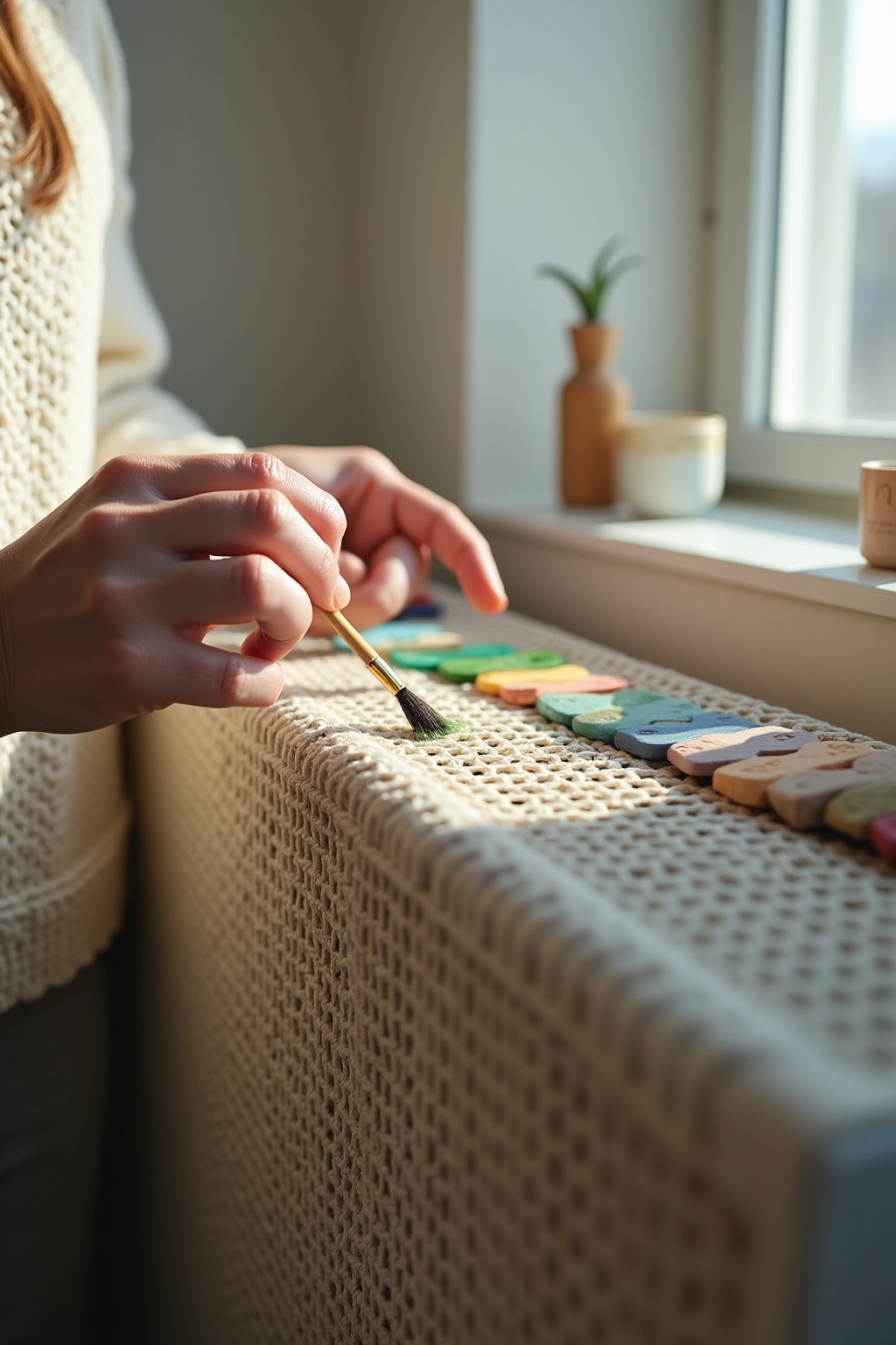 8 Heizkörperverkleidung mit Wiener Geflecht