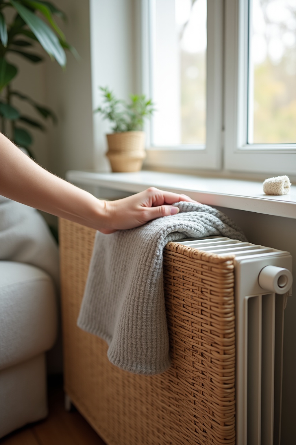 8 Heizkörperverkleidung mit Wiener Geflecht