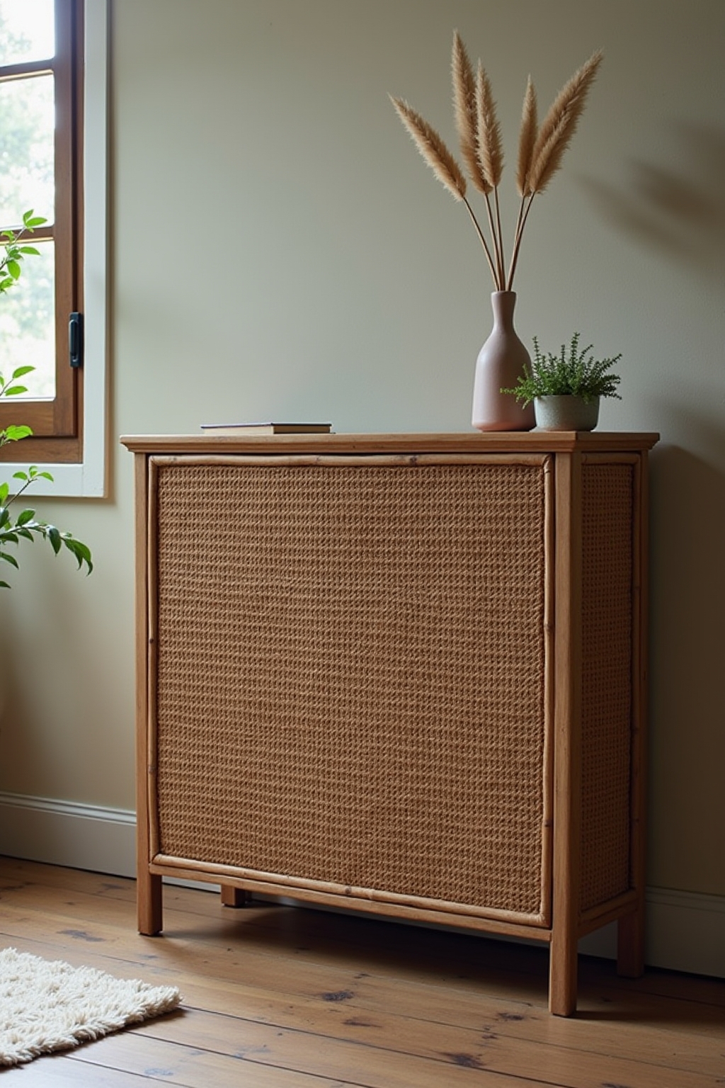 8 Heizkörperverkleidung mit Wiener Geflecht