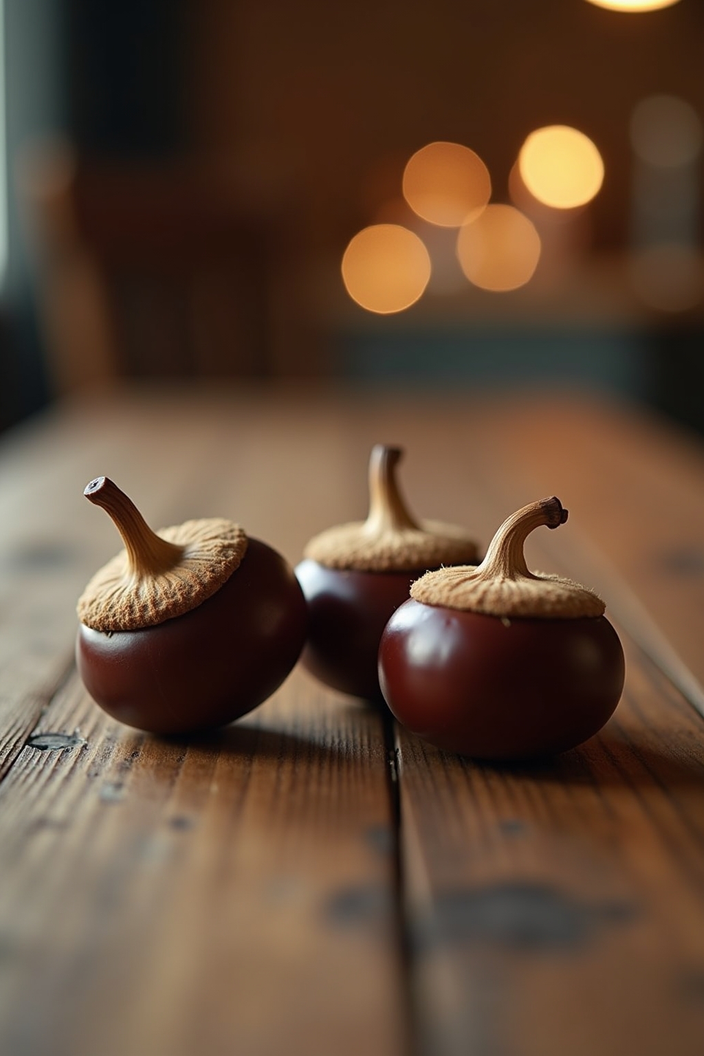 8 Herbstdeko mit Kürbissen und Kastanien