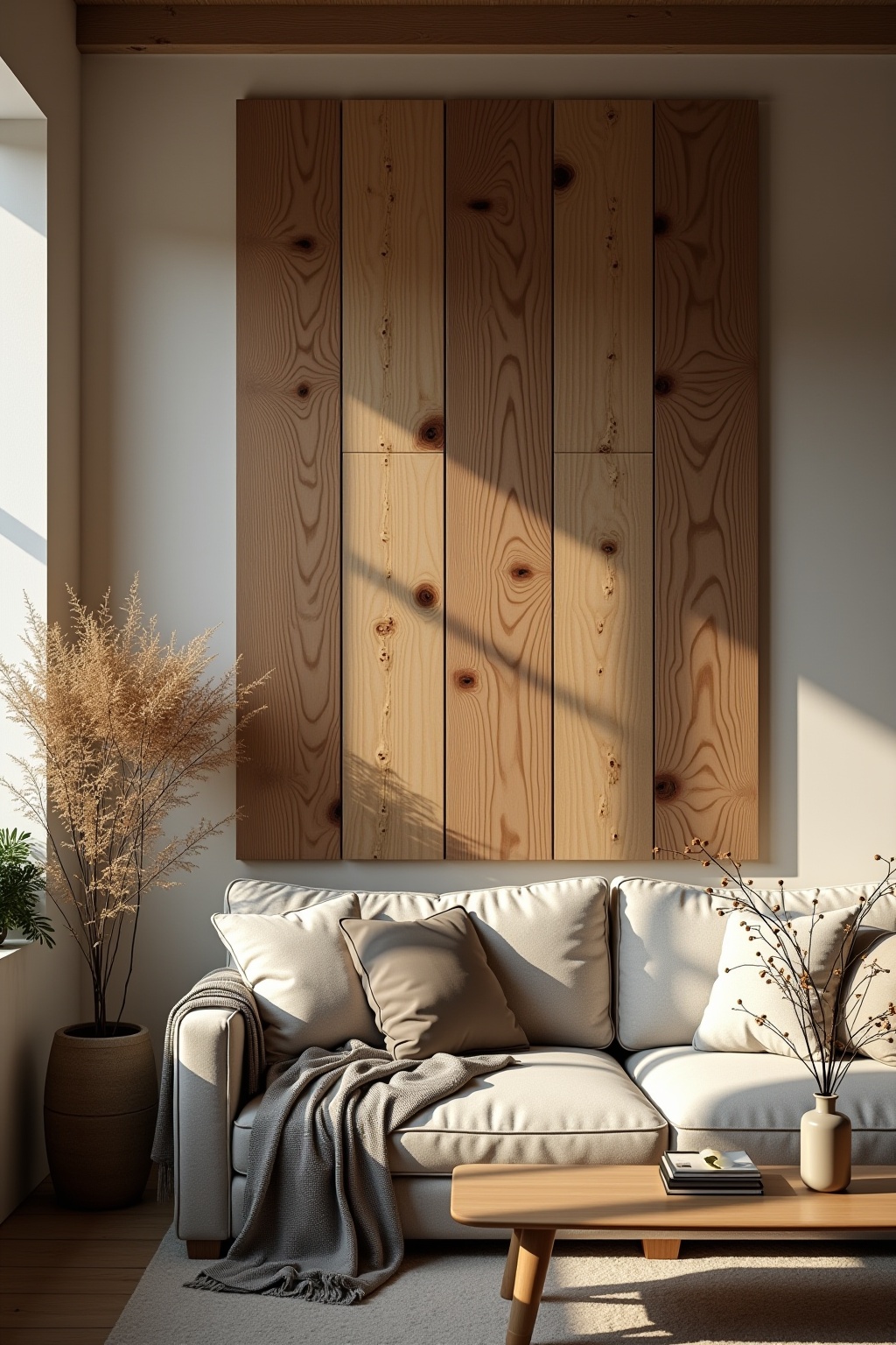 Holzbrett-Sammlung als Wanddeko Ideen