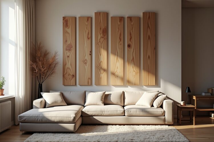 Holzbrett-Sammlung als Wanddeko Ideen