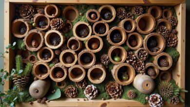 Insektenhotel als Wanddeko-Titel