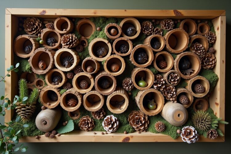 8 Insektenhotel als Wanddeko Ideen