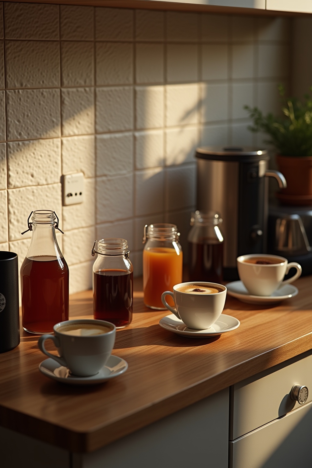 Kaffeestation mit Sirup-Auswahl Ideen