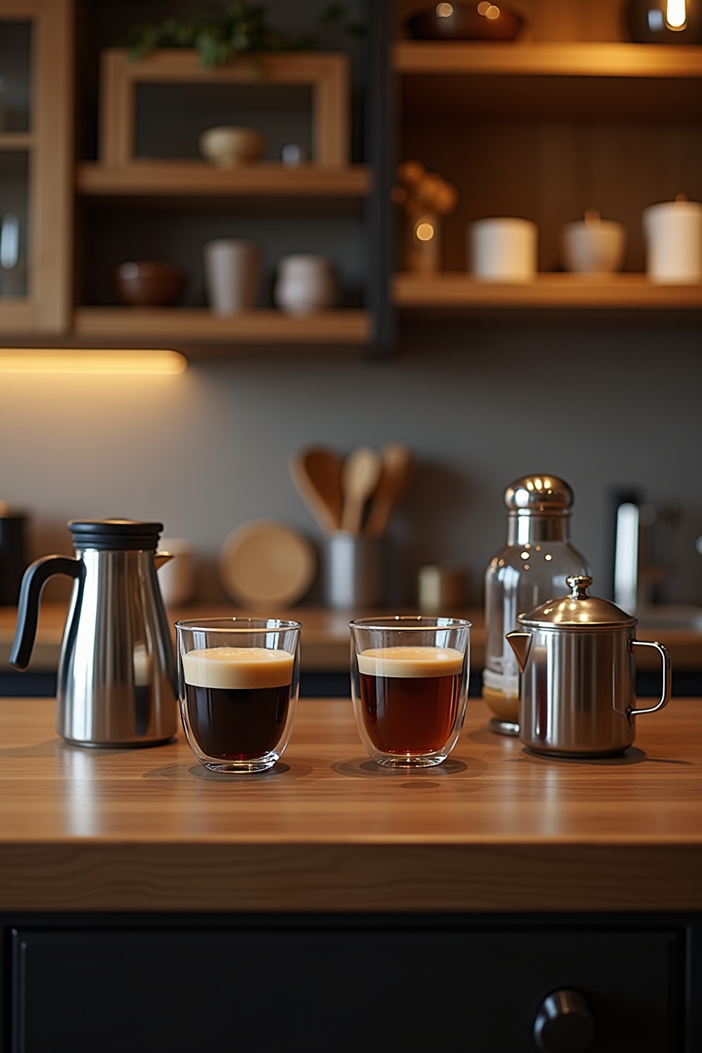 Kaffeestation mit Sirup-Auswahl Ideen