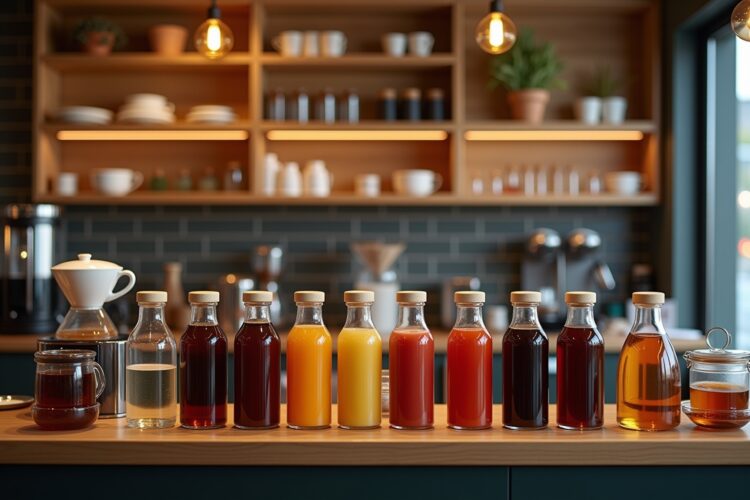 Kaffeestation mit Sirup-Auswahl Ideen