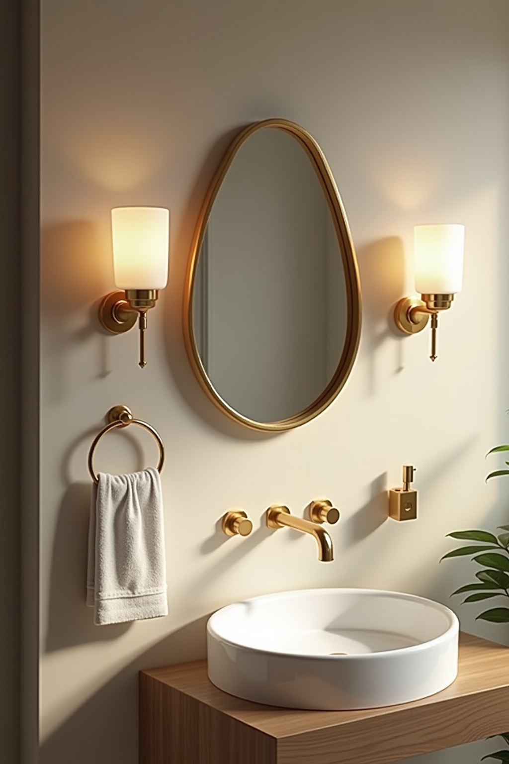 8 Klebehaken in Gold-Optik für dein Zuhause