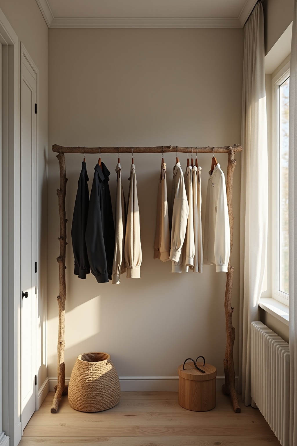 Kleiderstange aus einem Ast – DIY Ideen