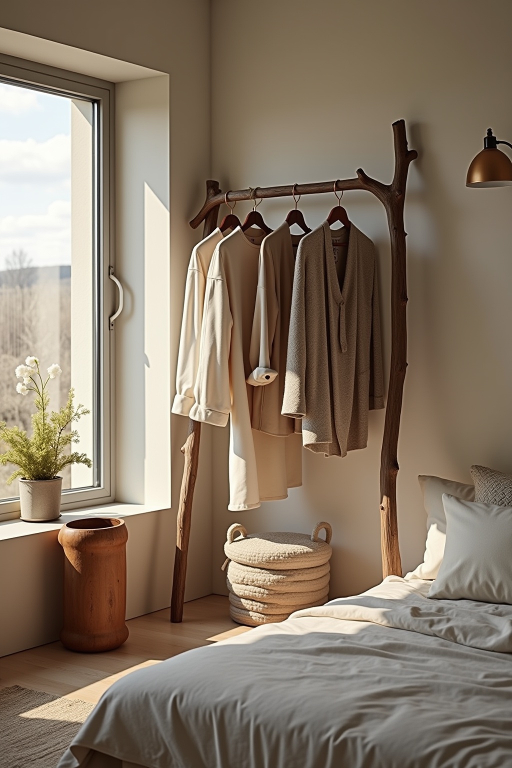 Kleiderstange aus einem Ast – DIY Ideen