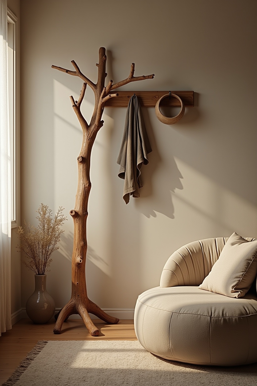 Kleiderstange aus einem Ast – DIY Ideen