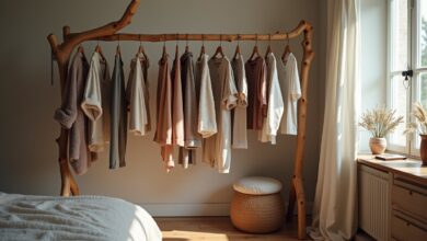 Kleiderstange aus einem Ast-Titel