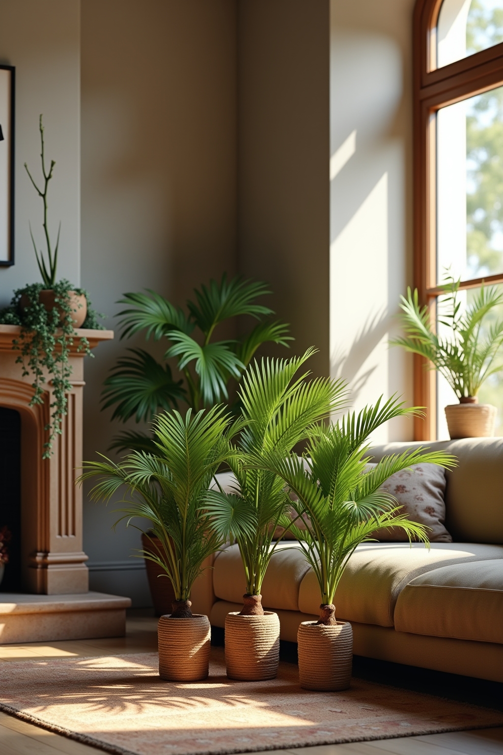 8 Kleine Zimmerpalme auf dem Boden Ideen