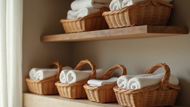 Körbe für Gästehandtücher-Titel