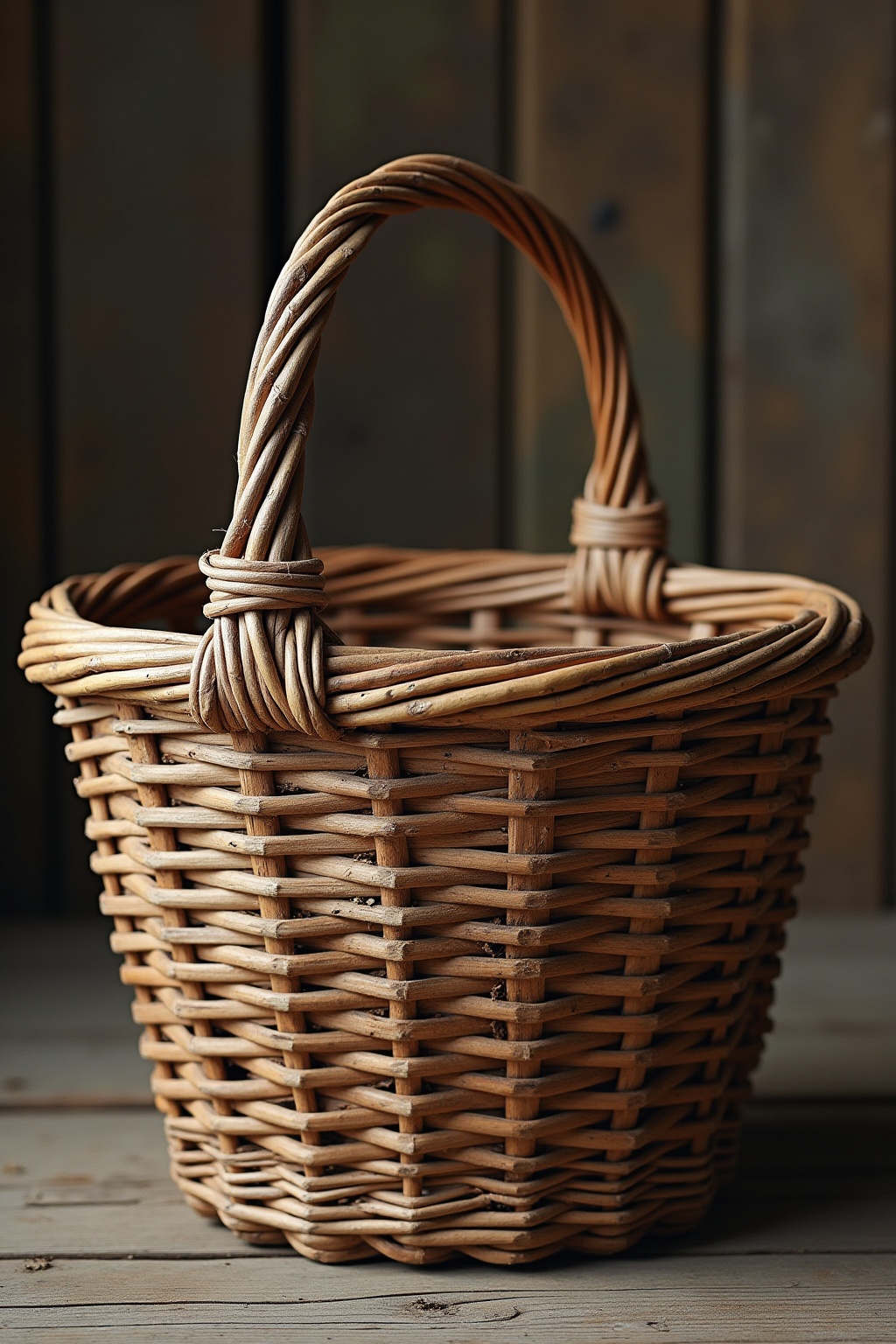 Körbe zur Aufbewahrung von Kaminholz