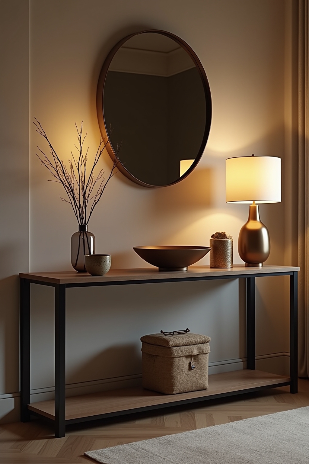 8 Konsolentisch mit Schalendeko Ideen