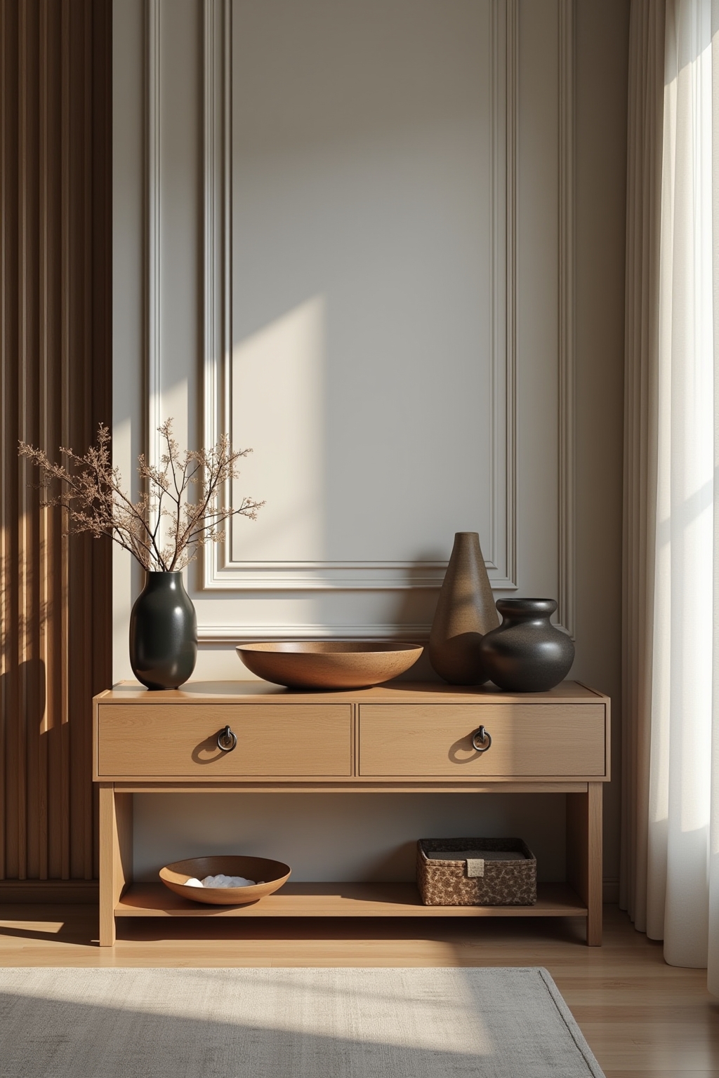 8 Konsolentisch mit Schalendeko Ideen