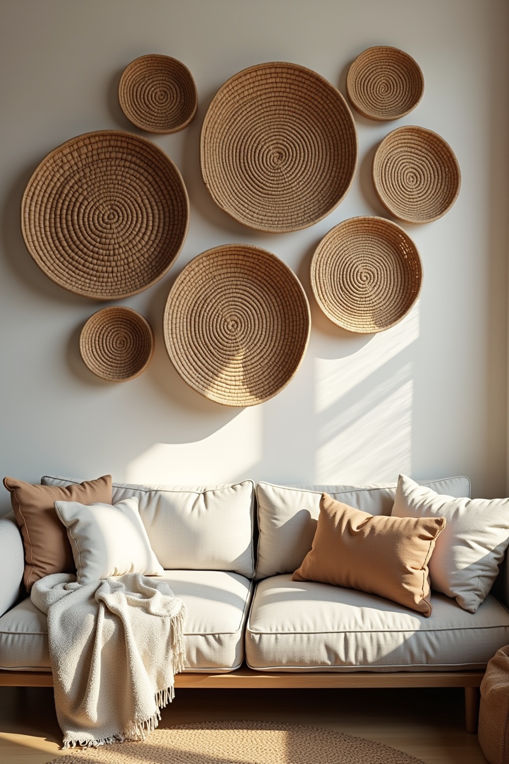 8 Korb-Arrangement an der Wand Ideen