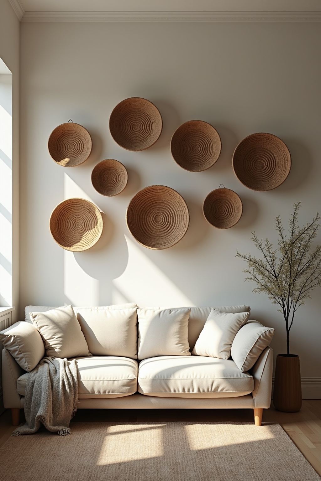 8 Korb-Arrangement an der Wand Ideen 8 Korb-Arrangement an der Wand Ideen