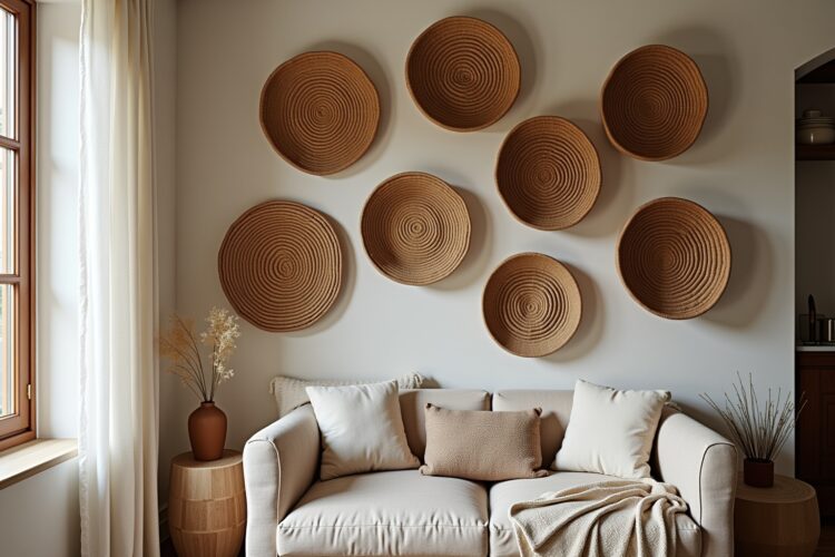 8 Korb-Arrangement an der Wand Ideen