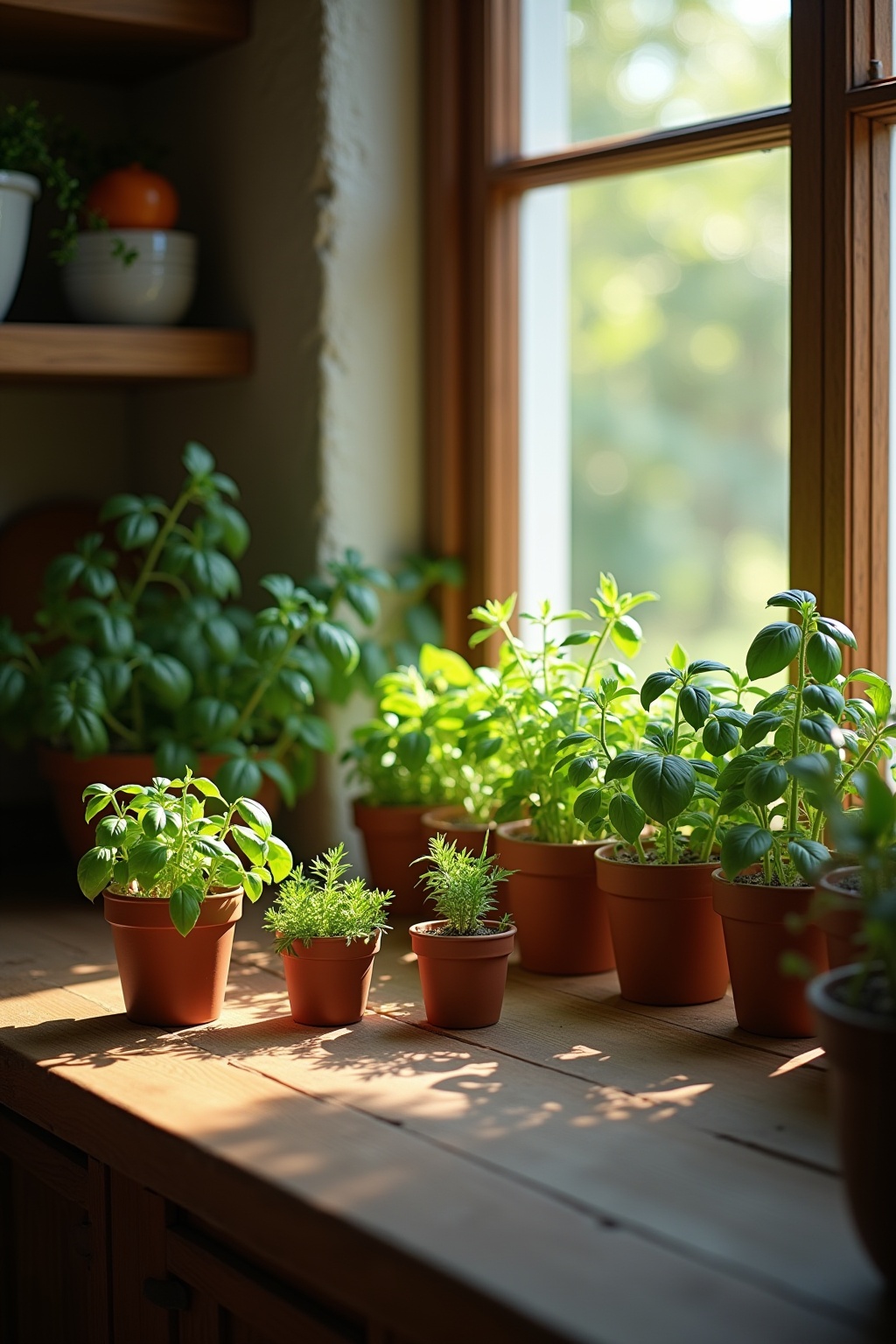 Kräutergarten in der Küchennische Ideen