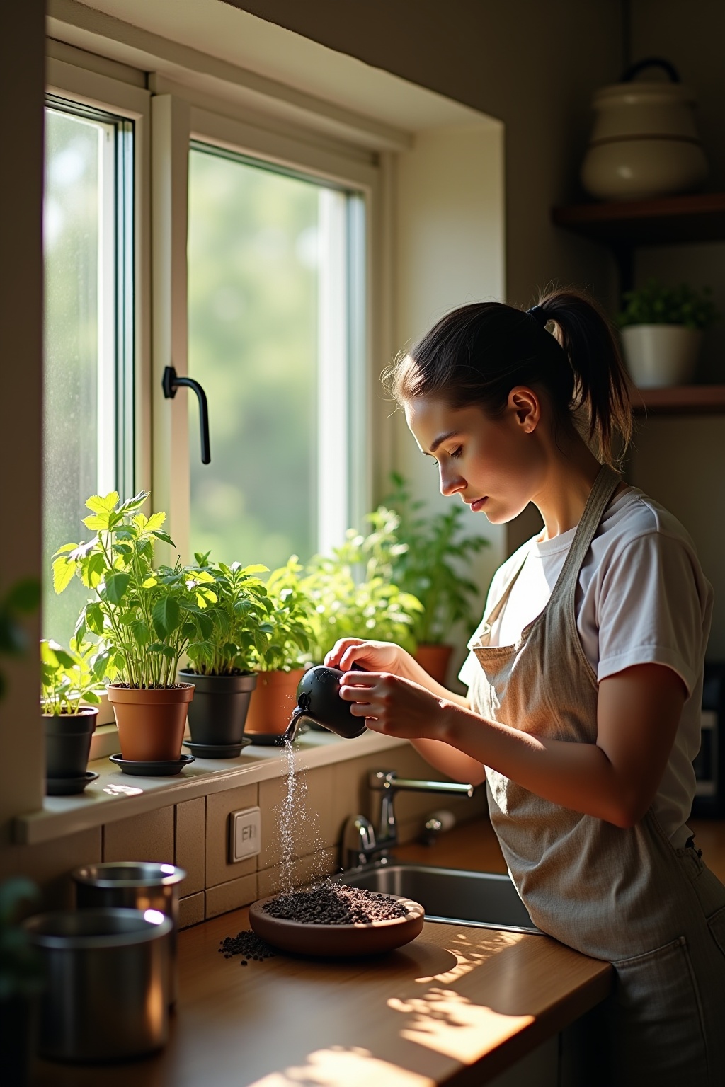Kräutergarten in der Küchennische Ideen