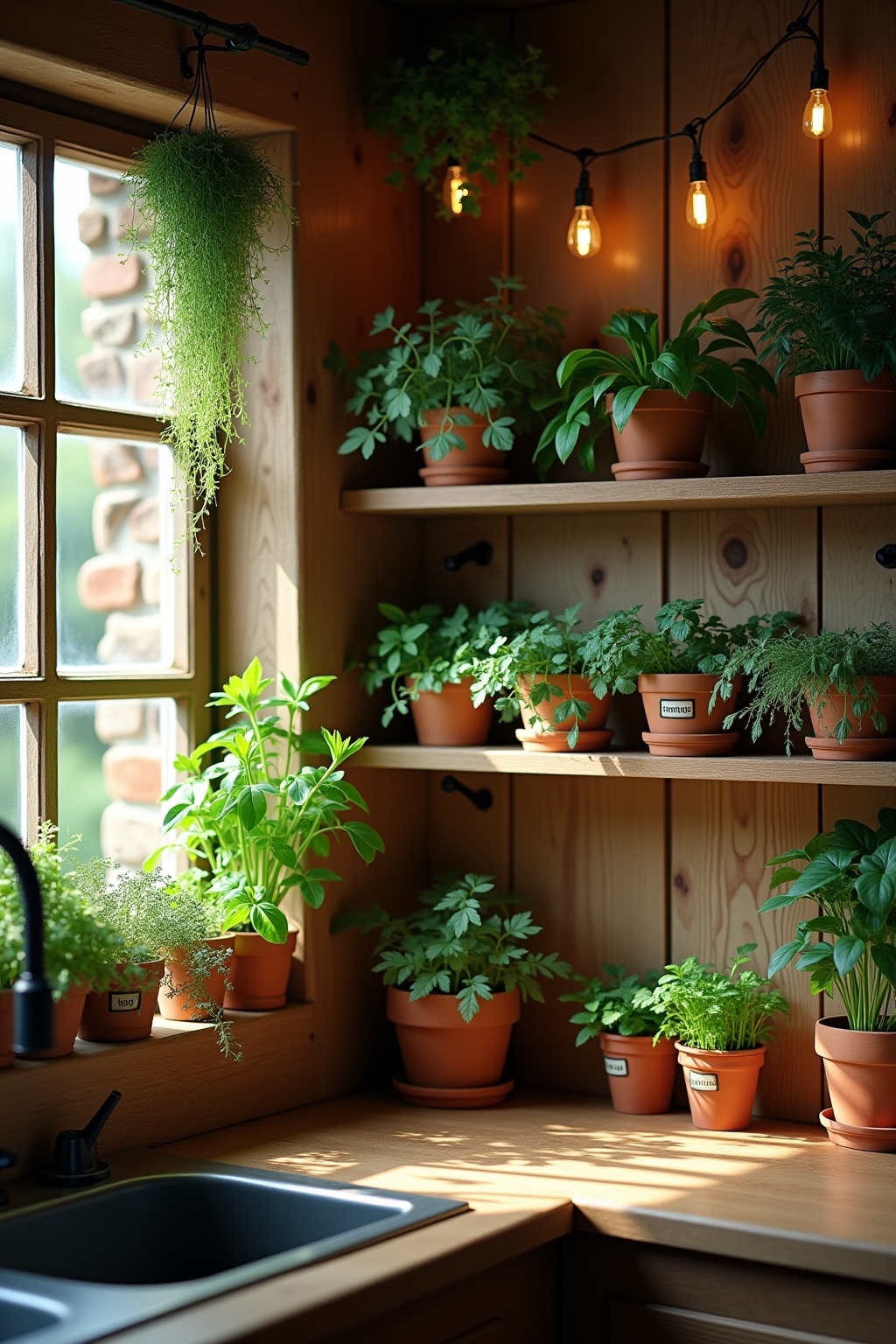 Kräutergarten in der Küchennische Ideen Kräutergarten in der Küchennische Ideen