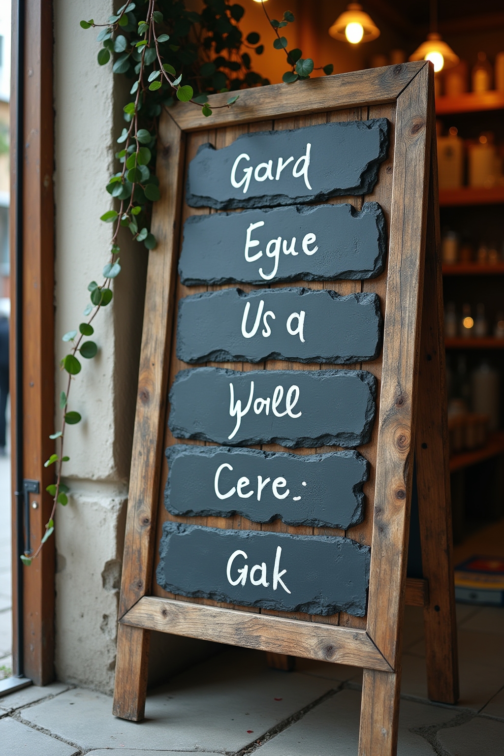 8 Kräuterstecker aus Schiefer für den Garten