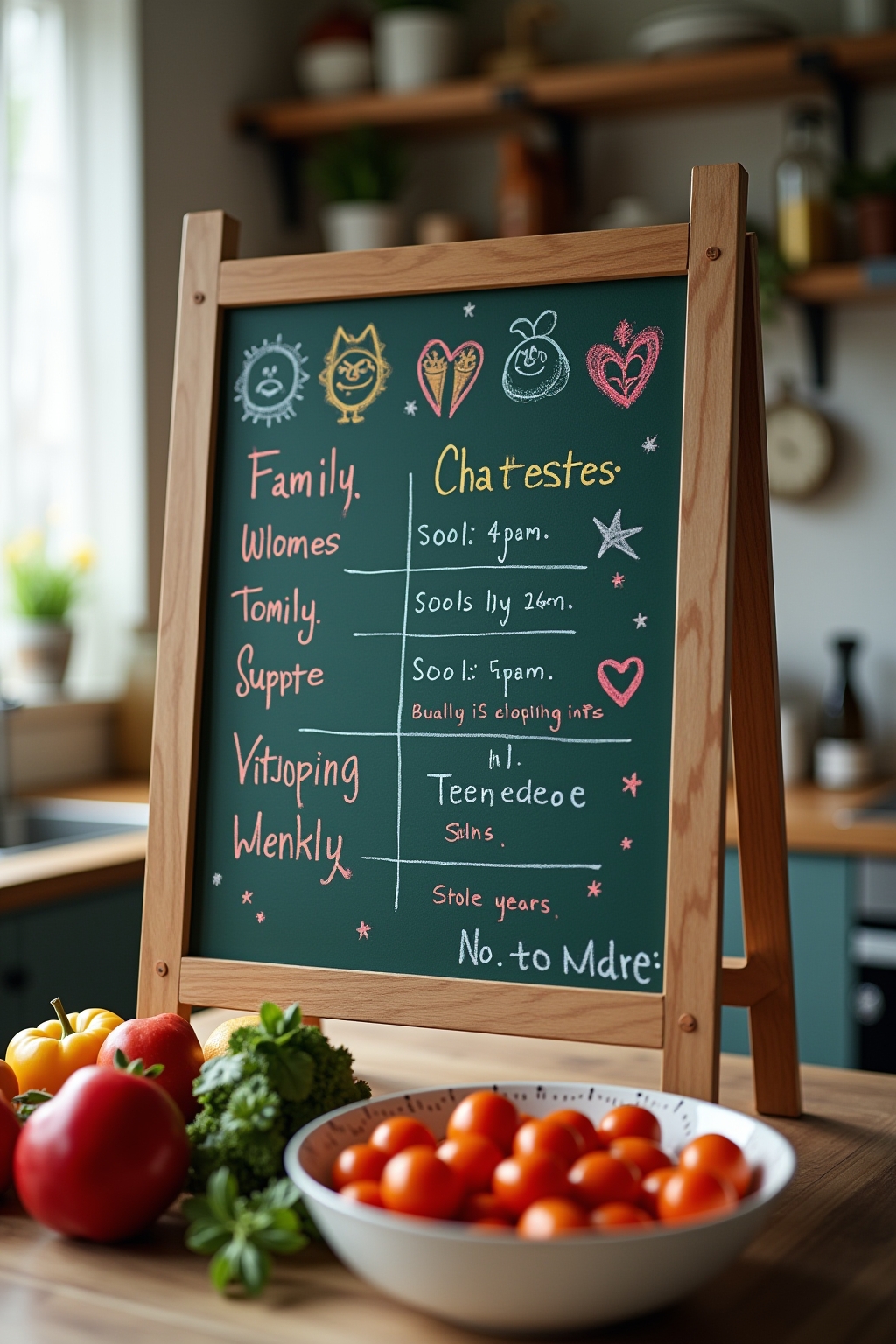 8 Kreidetafel für Familiennachrichten Ideen