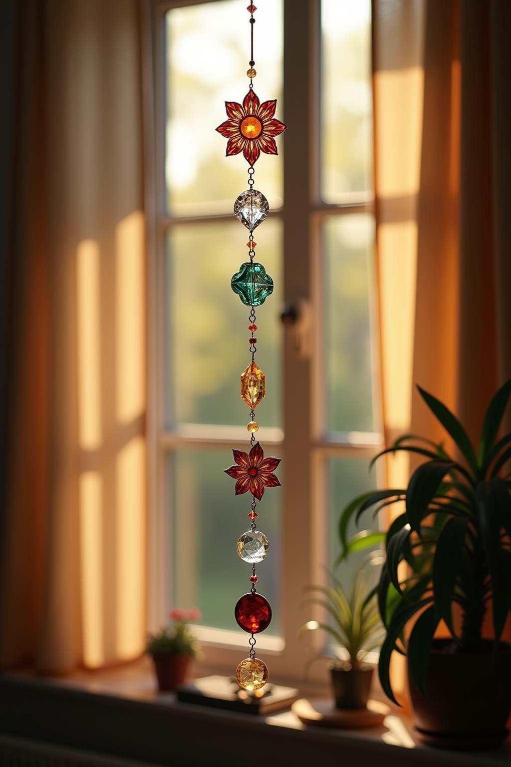 8 Kristall-Suncatcher am Fenster Ideen
