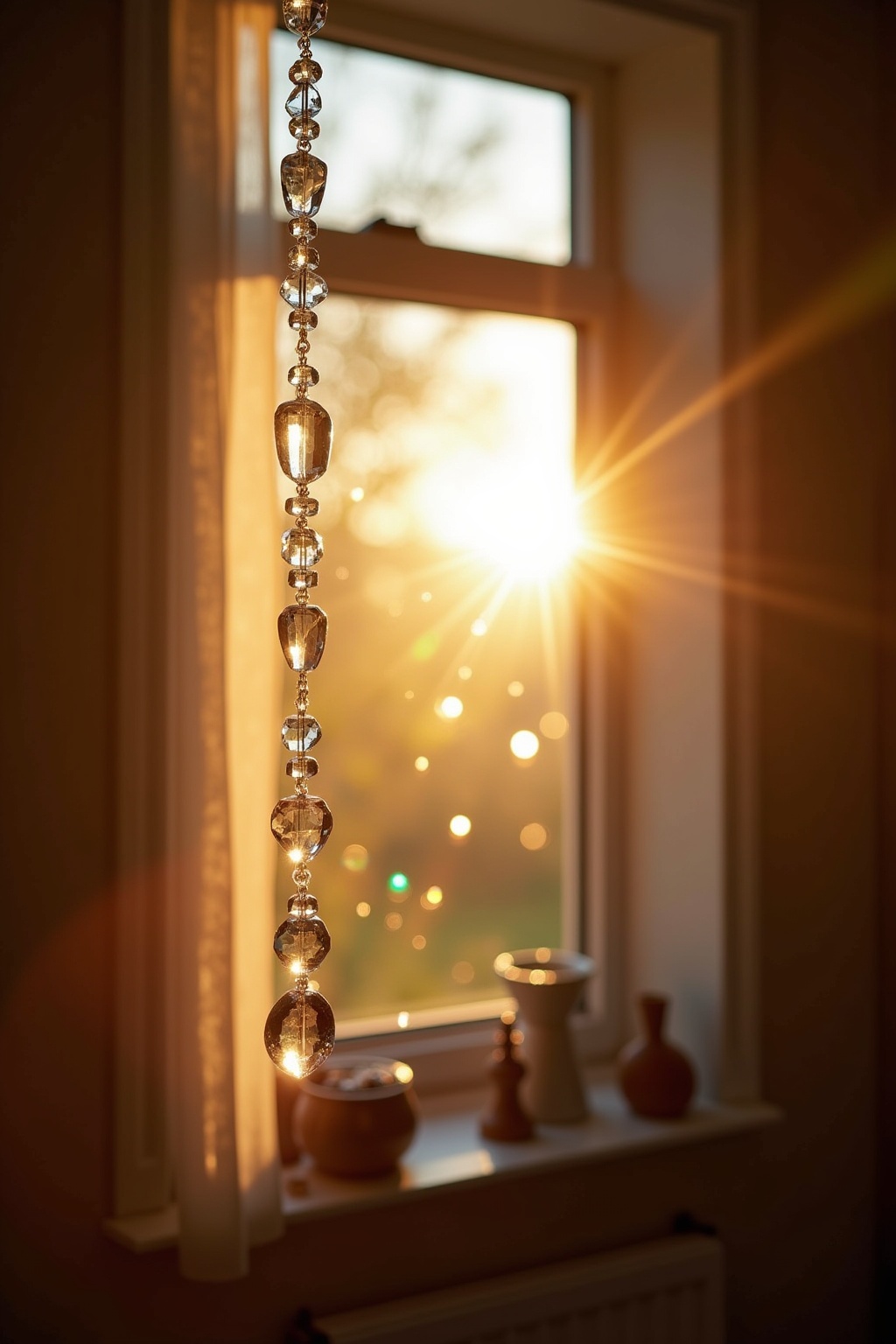 8 Kristall-Suncatcher am Fenster Ideen