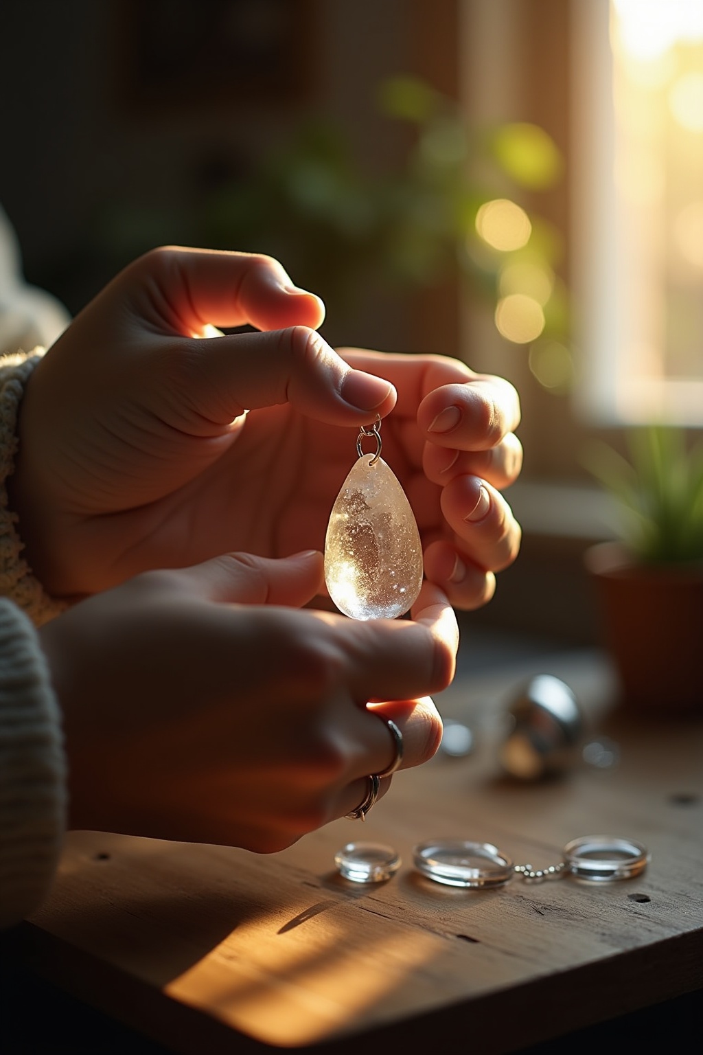 8 Kristall-Suncatcher am Fenster Ideen